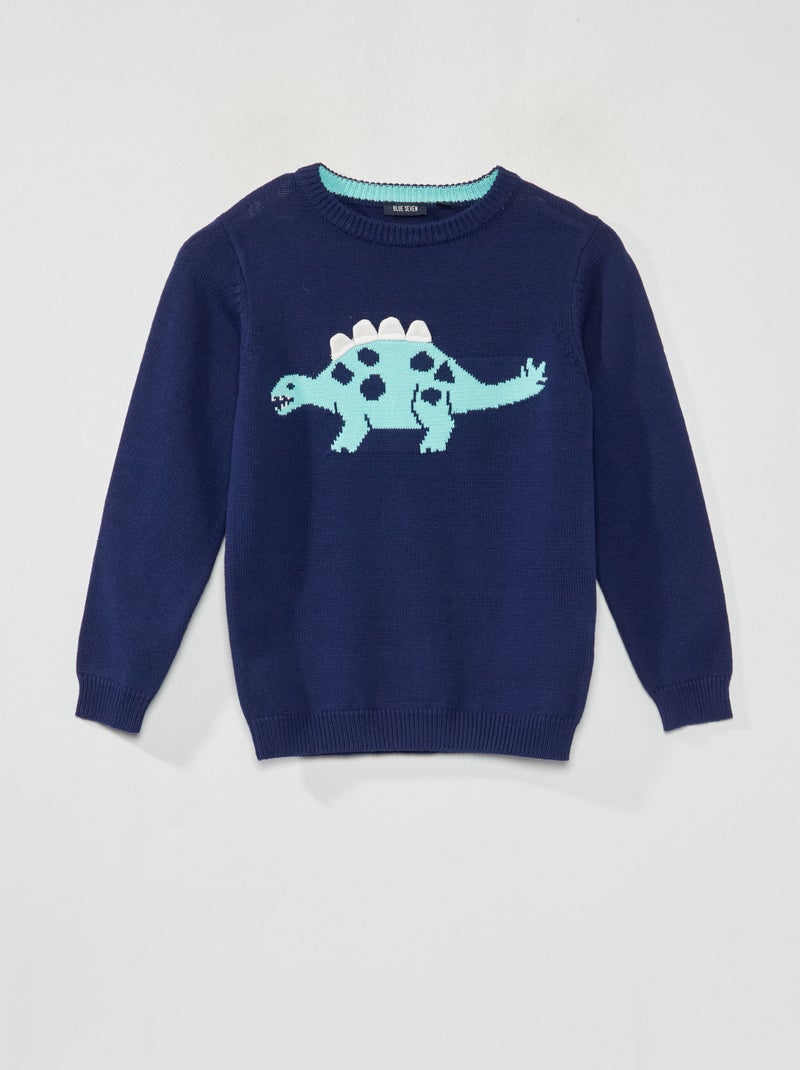 Camisola dinossauro AZUL - Kiabi