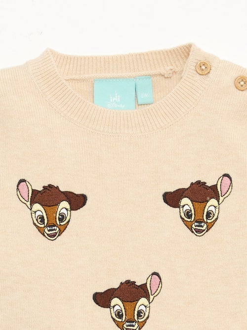 Camisola 'Disney' 'Bambi' em tricô com animação fantasia - Kiabi