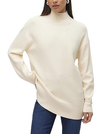 Camisola Dourada Ecru Vero Moda para Mulher