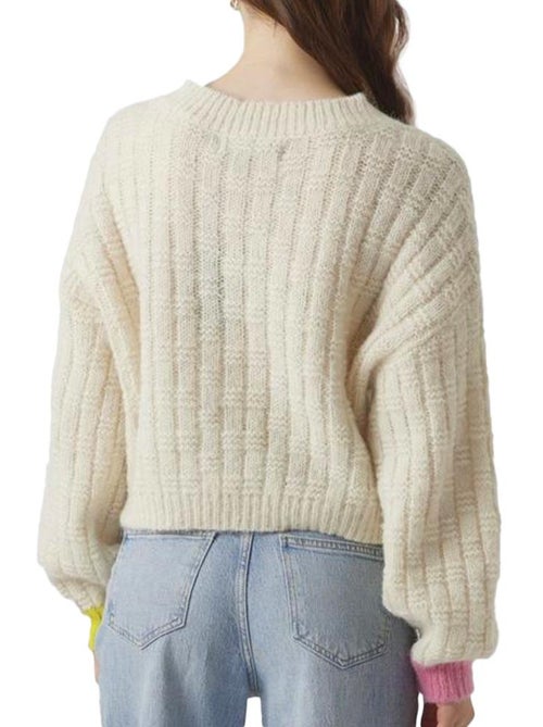 Camisola Ecru Vero Moda Ingrid para Mulher - Kiabi Camisola Ecru Vero Moda Ingrid para Mulher - Kiabi
