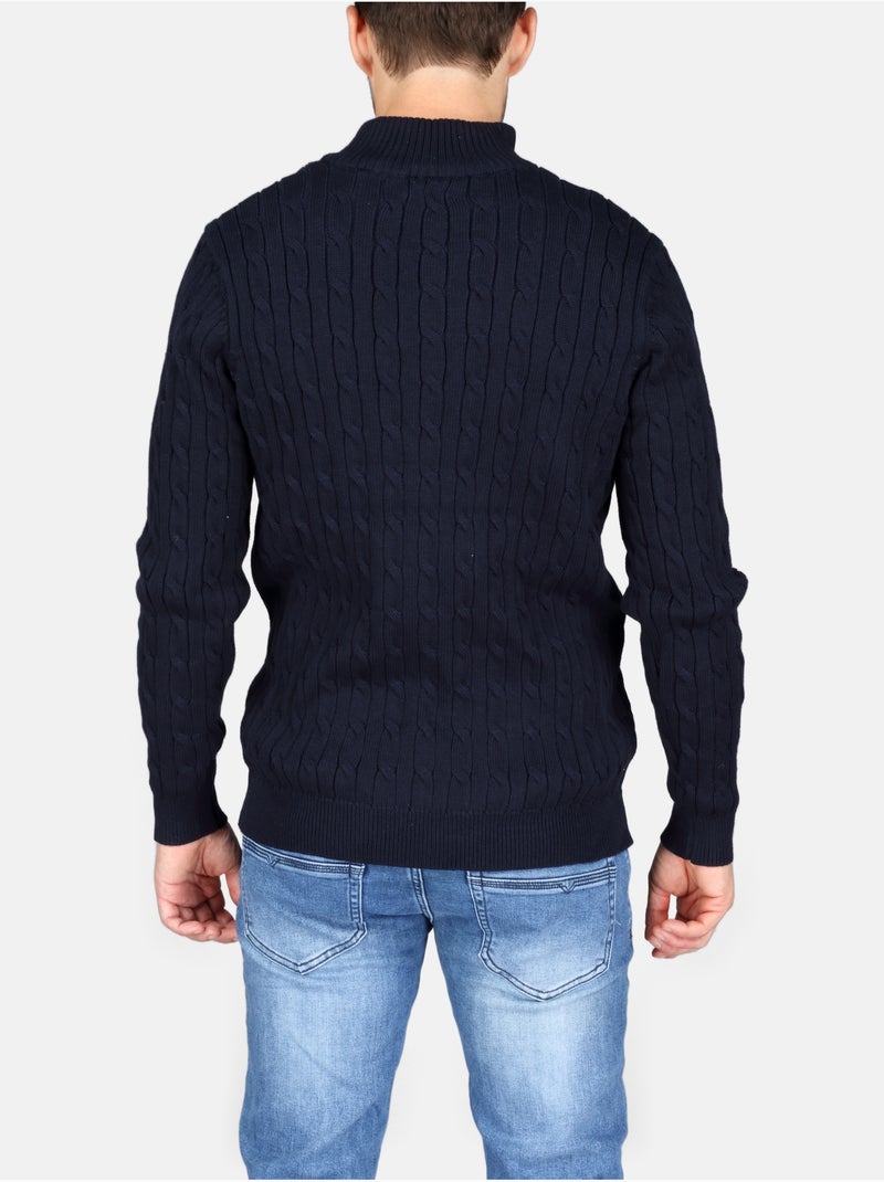 Camisola elegante com fecho - Kenzarro Azul - Kiabi