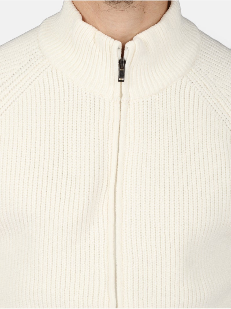 Camisola elegante com fecho - Kenzarro Branco - Kiabi