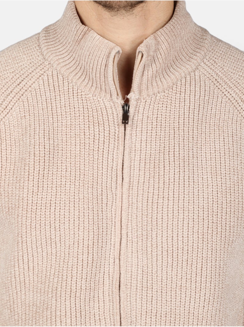 Camisola elegante com fecho - Kenzarro Creme - Kiabi