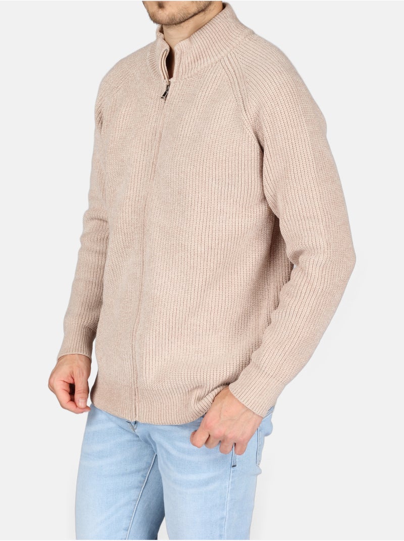 Camisola elegante com fecho - Kenzarro Creme - Kiabi