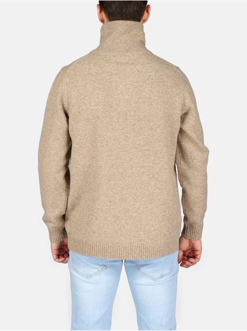 Camisola elegante com fecho - Kenzarro Creme - Kiabi