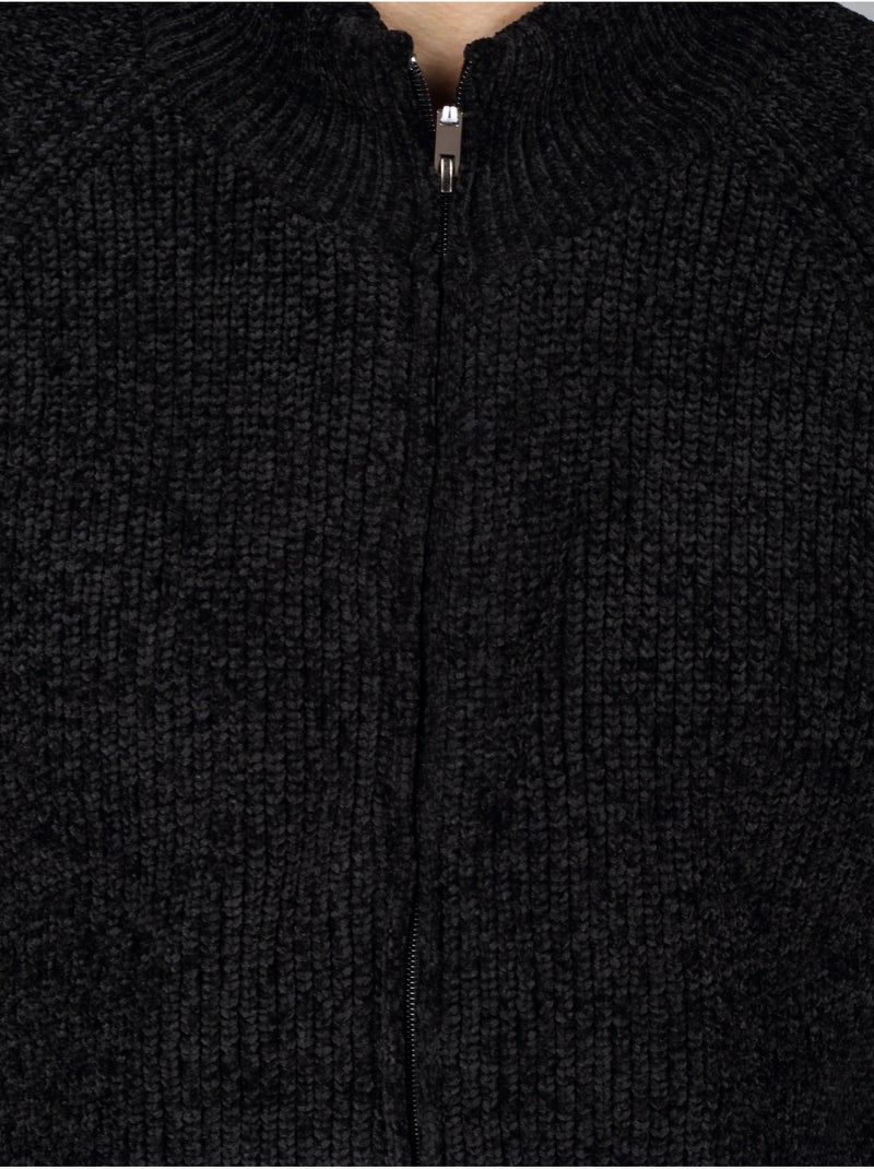 Camisola elegante com fecho - Kenzarro Preto - Kiabi