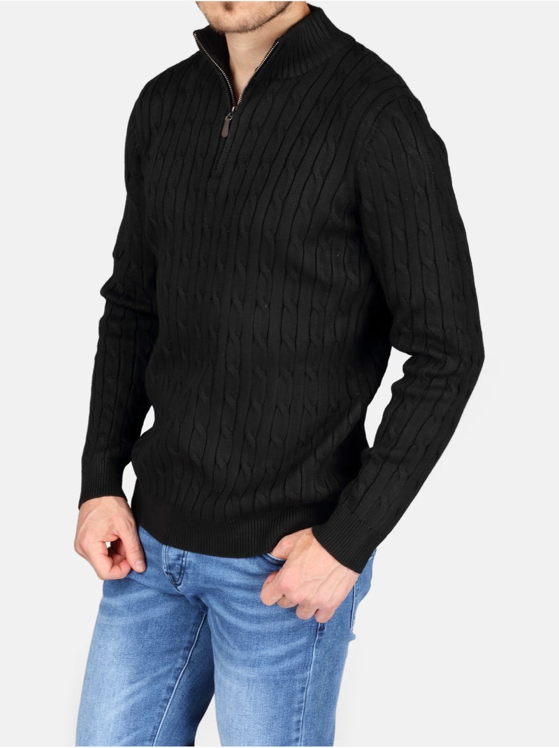 Camisola elegante com fecho - Kenzarro Preto - Kiabi