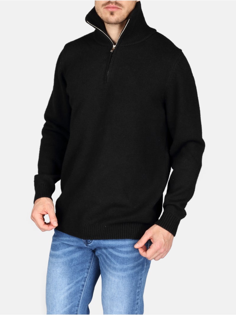 Camisola elegante com fecho - Kenzarro Preto - Kiabi