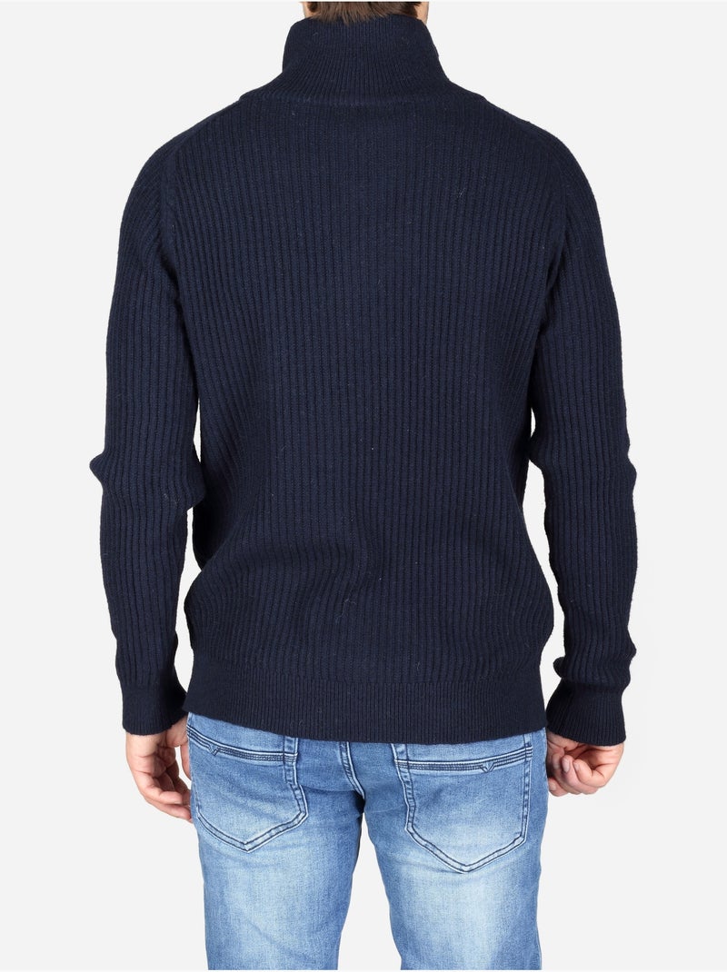 Camisola elegante com gola alta - kenzarro Azul escuro - Kiabi