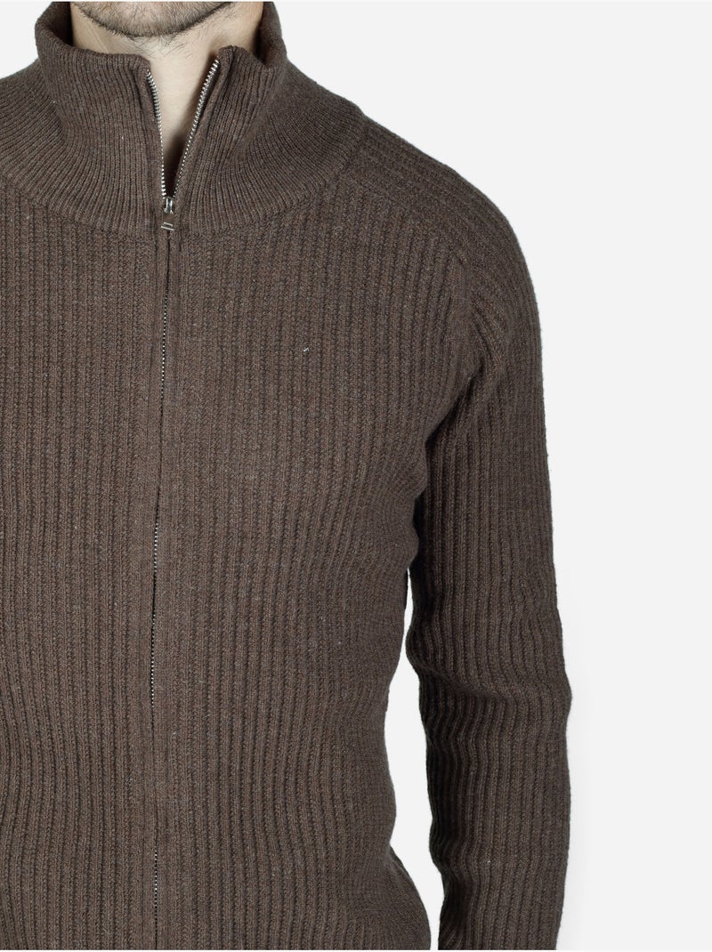 Camisola elegante com gola alta - kenzarro Castanho - Kiabi