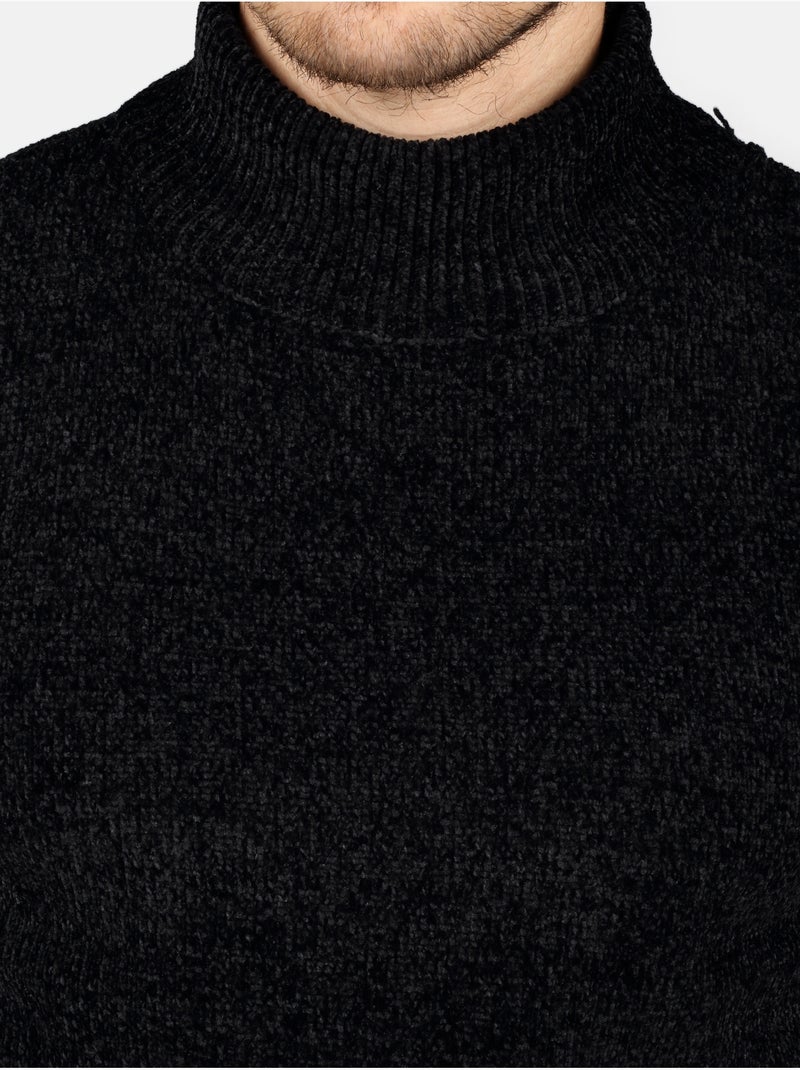 Camisola elegante com gola alta - Kenzarro Preto - Kiabi