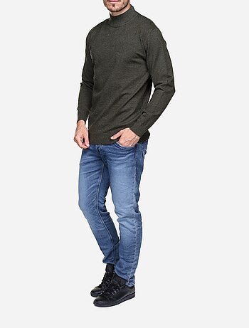 Camisola elegante com gola alta - Yves Enzo