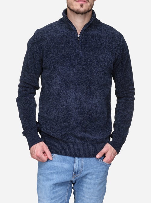 Camisola elegante com gola alta e fecho de correr - Kenzarro - Kiabi