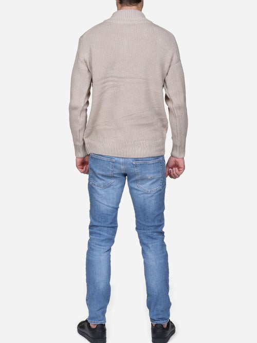 Camisola elegante com gola alta e fecho de correr - Kenzarro - Kiabi Camisola elegante com gola alta e fecho de correr - Kenzarro - Kiabi