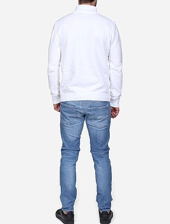 Camisola elegante com gola alta e fecho de correr - kenzarro