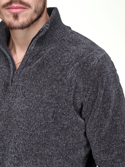 Camisola elegante com gola alta e fecho de correr - Kenzarro - Kiabi