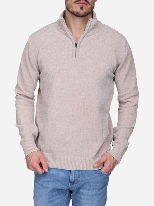 Camisola elegante com gola alta e fecho de correr - Kenzarro - Kiabi Camisola elegante com gola alta e fecho de correr - Kenzarro - Kiabi