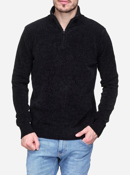 Camisola elegante com gola alta e fecho de correr - Kenzarro - Kiabi