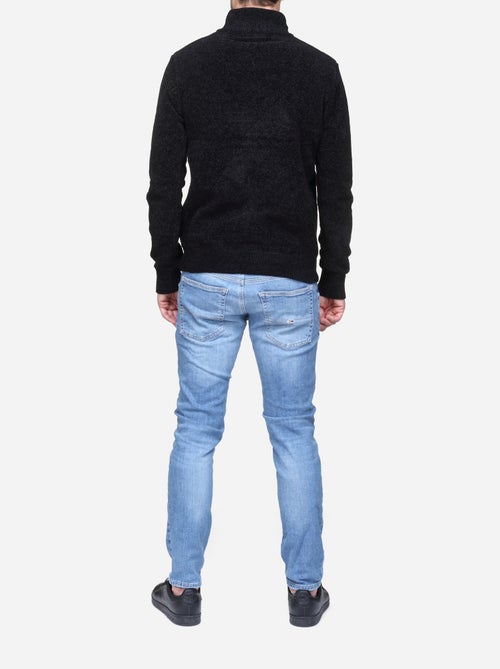 Camisola elegante com gola alta e fecho de correr - Kenzarro - Kiabi