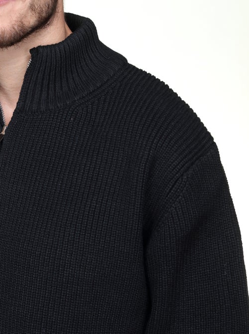 Camisola elegante com gola alta e fecho de correr - Kenzarro - Kiabi