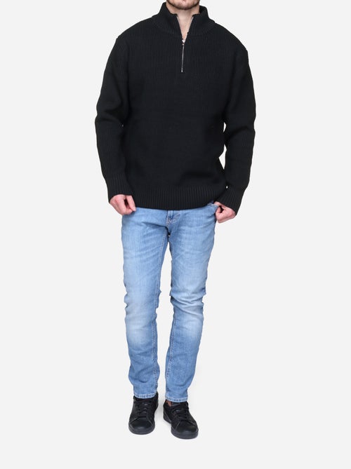 Camisola elegante com gola alta e fecho de correr - Kenzarro - Kiabi