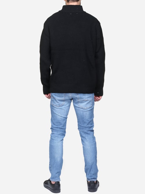 Camisola elegante com gola alta e fecho de correr - Kenzarro - Kiabi