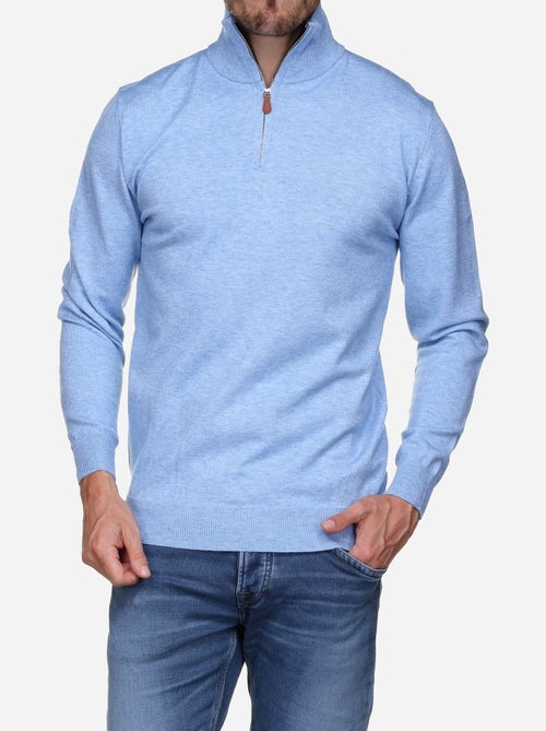 Camisola elegante com gola alta e fecho de correr - Yves Enzo - Kiabi Camisola elegante com gola alta e fecho de correr - Yves Enzo - Kiabi