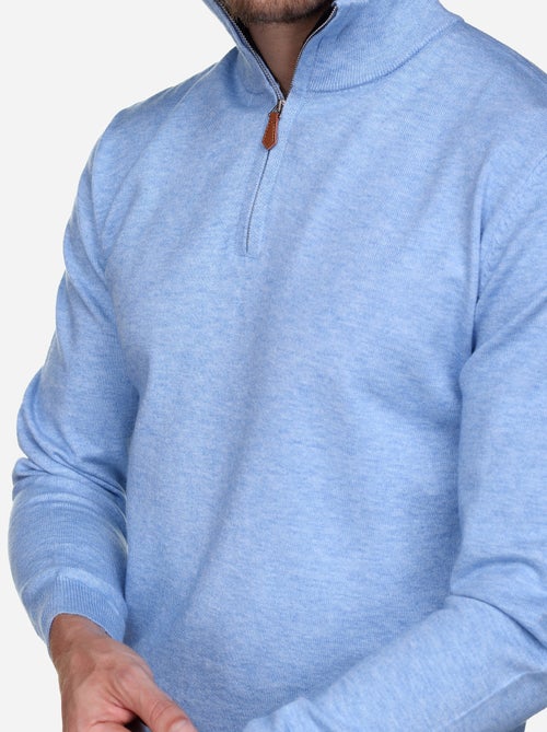 Camisola elegante com gola alta e fecho de correr - Yves Enzo - Kiabi Camisola elegante com gola alta e fecho de correr - Yves Enzo - Kiabi