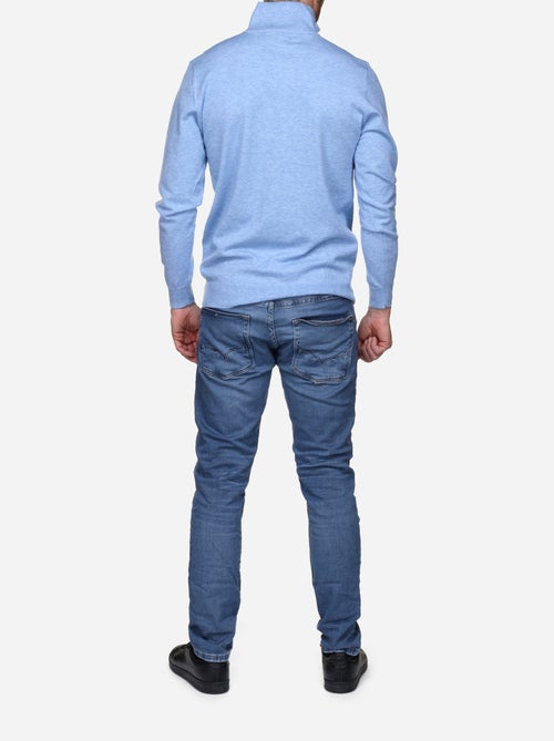 Camisola elegante com gola alta e fecho de correr - Yves Enzo - Kiabi Camisola elegante com gola alta e fecho de correr - Yves Enzo - Kiabi