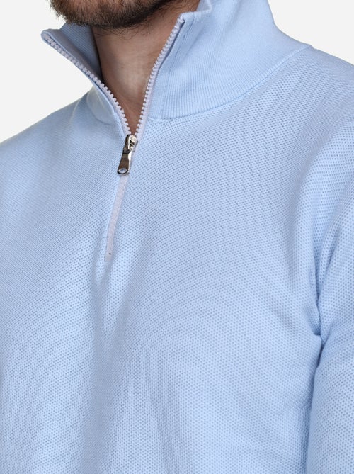 Camisola elegante com gola alta e fecho de correr - Yves Enzo - Kiabi Camisola elegante com gola alta e fecho de correr - Yves Enzo - Kiabi