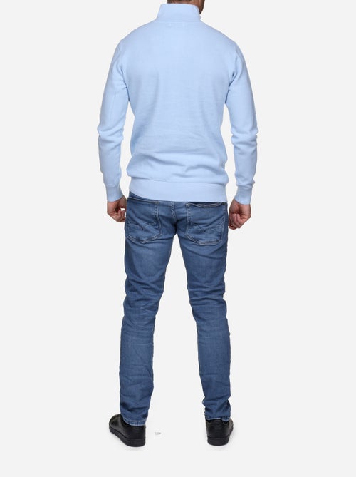 Camisola elegante com gola alta e fecho de correr - Yves Enzo - Kiabi Camisola elegante com gola alta e fecho de correr - Yves Enzo - Kiabi