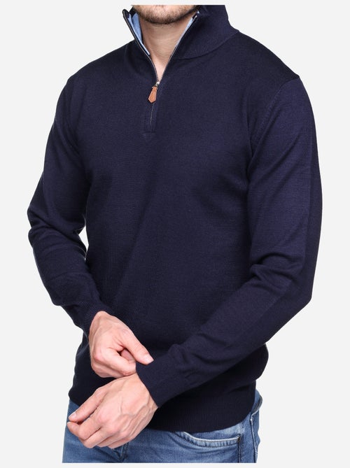 Camisola elegante com gola alta e fecho de correr - Yves Enzo - Kiabi Camisola elegante com gola alta e fecho de correr - Yves Enzo - Kiabi