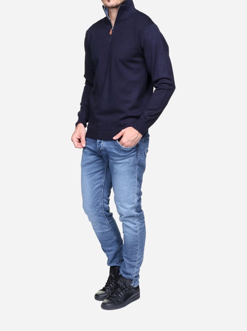 Camisola elegante com gola alta e fecho de correr - Yves Enzo - Kiabi Camisola elegante com gola alta e fecho de correr - Yves Enzo - Kiabi
