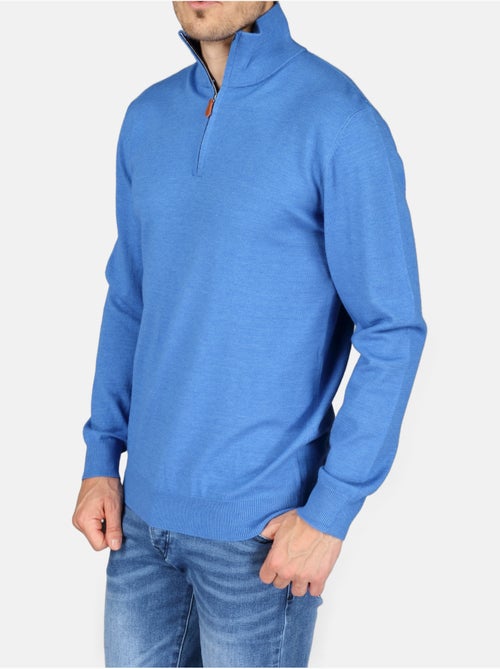 Camisola elegante com gola alta e fecho de correr - Yves Enzo - Kiabi Camisola elegante com gola alta e fecho de correr - Yves Enzo - Kiabi
