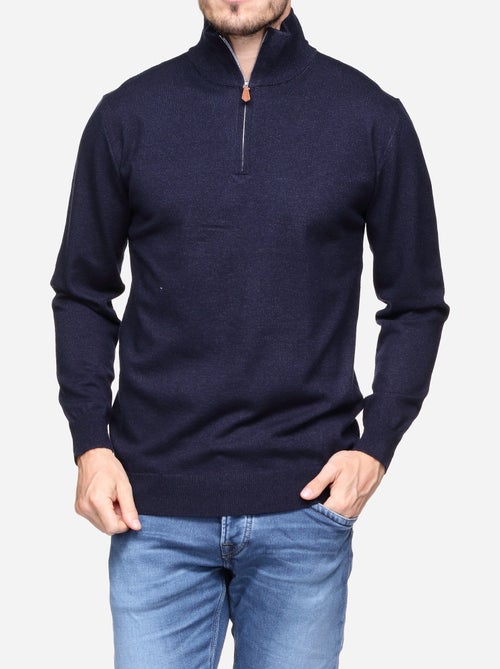 Camisola elegante com gola alta e fecho de correr - Yves Enzo - Kiabi Camisola elegante com gola alta e fecho de correr - Yves Enzo - Kiabi