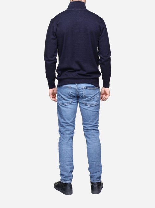 Camisola elegante com gola alta e fecho de correr - Yves Enzo - Kiabi Camisola elegante com gola alta e fecho de correr - Yves Enzo - Kiabi