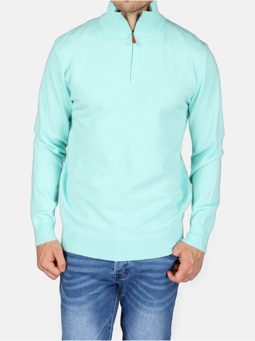 Camisola elegante com gola alta e fecho de correr - Yves Enzo - Kiabi Camisola elegante com gola alta e fecho de correr - Yves Enzo - Kiabi