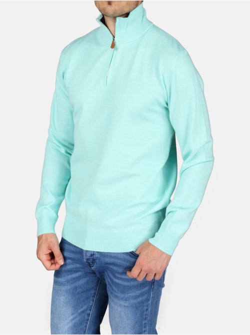 Camisola elegante com gola alta e fecho de correr - Yves Enzo - Kiabi Camisola elegante com gola alta e fecho de correr - Yves Enzo - Kiabi
