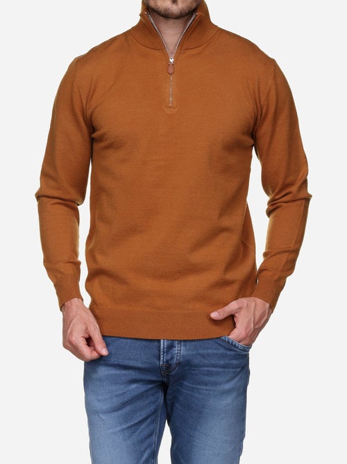 Camisola elegante com gola alta e fecho de correr - Yves Enzo - Kiabi Camisola elegante com gola alta e fecho de correr - Yves Enzo - Kiabi