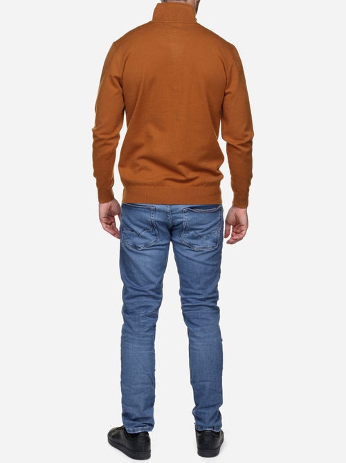 Camisola elegante com gola alta e fecho de correr - Yves Enzo - Kiabi Camisola elegante com gola alta e fecho de correr - Yves Enzo - Kiabi