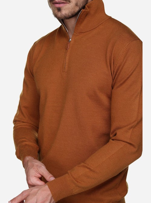 Camisola elegante com gola alta e fecho de correr - Yves Enzo - Kiabi Camisola elegante com gola alta e fecho de correr - Yves Enzo - Kiabi
