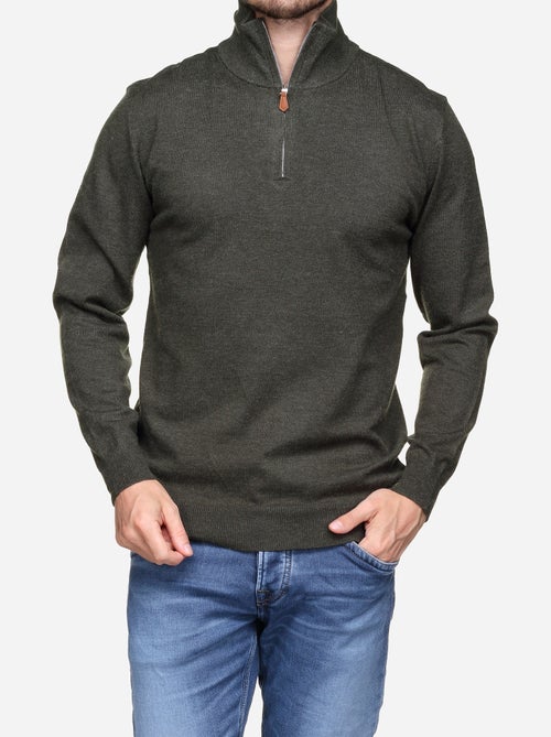 Camisola elegante com gola alta e fecho de correr - Yves Enzo - Kiabi Camisola elegante com gola alta e fecho de correr - Yves Enzo - Kiabi