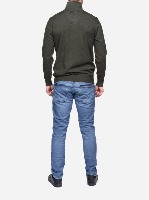Camisola elegante com gola alta e fecho de correr - Yves Enzo - Kiabi Camisola elegante com gola alta e fecho de correr - Yves Enzo - Kiabi