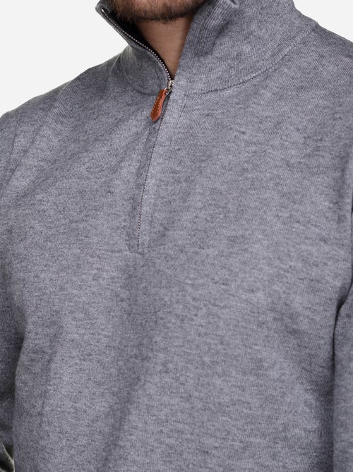 Camisola elegante com gola alta e fecho de correr - Yves Enzo - Kiabi Camisola elegante com gola alta e fecho de correr - Yves Enzo - Kiabi