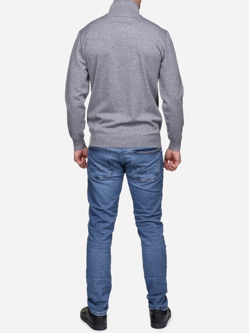 Camisola elegante com gola alta e fecho de correr - Yves Enzo - Kiabi Camisola elegante com gola alta e fecho de correr - Yves Enzo - Kiabi