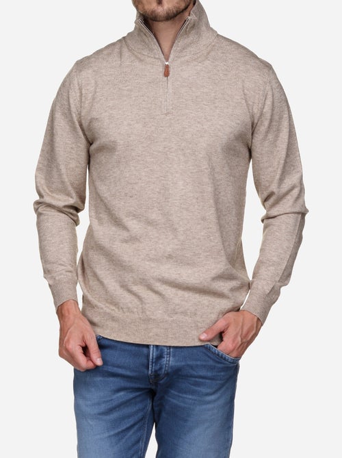 Camisola elegante com gola alta e fecho de correr - Yves Enzo - Kiabi Camisola elegante com gola alta e fecho de correr - Yves Enzo - Kiabi