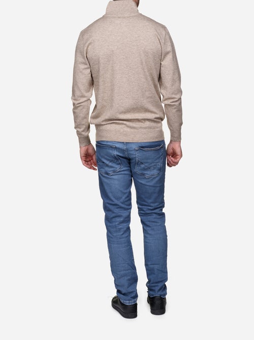 Camisola elegante com gola alta e fecho de correr - Yves Enzo - Kiabi Camisola elegante com gola alta e fecho de correr - Yves Enzo - Kiabi