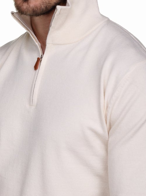 Camisola elegante com gola alta e fecho de correr - Yves Enzo - Kiabi Camisola elegante com gola alta e fecho de correr - Yves Enzo - Kiabi