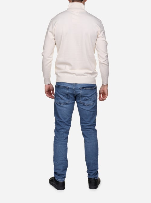 Camisola elegante com gola alta e fecho de correr - Yves Enzo - Kiabi Camisola elegante com gola alta e fecho de correr - Yves Enzo - Kiabi