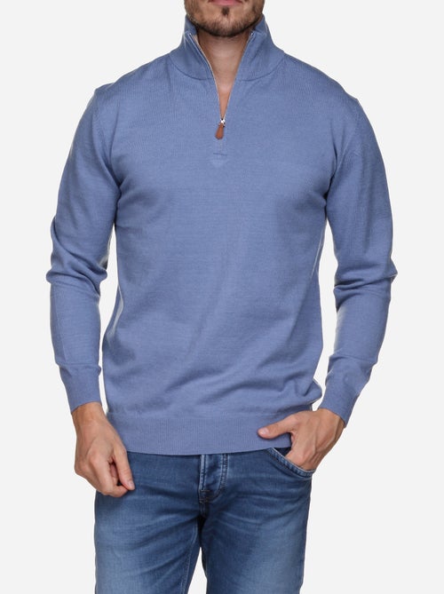 Camisola elegante com gola alta e fecho de correr - Yves Enzo - Kiabi Camisola elegante com gola alta e fecho de correr - Yves Enzo - Kiabi